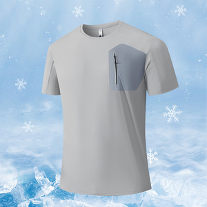 T-shirt à manches courtes pour homme Tiyo, séchage rapide, protection solaire UPF 50, vêtements de loisirs, tissu en spandex/polyester, coupe classique - Product Image 4