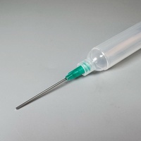 Aiguille de distribution industrielle jetable Liscoe 18G 1,5' en plastique vert à bout arrondi et en acier inoxydable avec garantie d'un an pour les embouts à vis