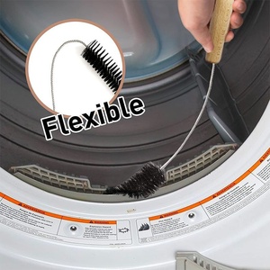 Kit de cepillos para limpieza de ventilación de secadora – Cepillo flexible para serpentines de refrigerador, removedor de pelusas para filtro de secadora, accesorio para manguera de aspiradora – 3 en 1 - Product Image 3