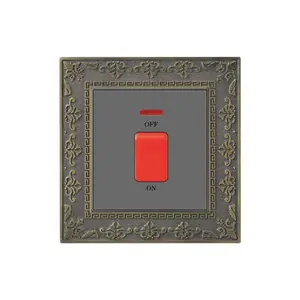 New safety electrical main switch 20A&45A switch with neon and Using solid relief technology