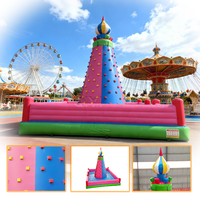 Jeu de mur d'escalade portable Offre Spéciale parcours d'obstacles de montagne gonflable château sautant pour les enfants