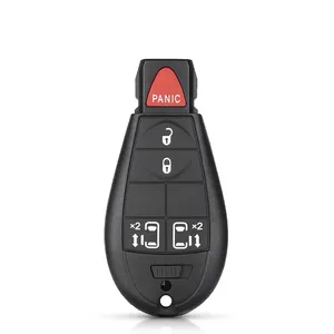 Capa de Chave Substituta em Plástico ABS Preto com 3/4/<span class=keywords><strong>5</strong></span>/6 Botões para Chrysler 300C Jeep Commende Dodge Durango Ram Grand - Product Image 3