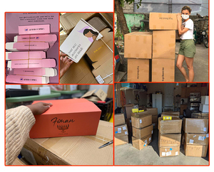 Bán buôn gấp hộp móc áo tùy chỉnh bao bì nhỏ với cửa sổ rõ ràng lớp phủ UV trên giấy tráng hiển thị móc - Product Image 5