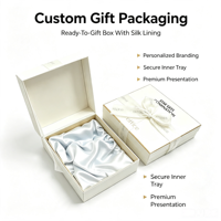 Boîtes cadeaux rigides personnalisées en papier avec logo pour bijoux, cosmétiques, cadeaux en gros