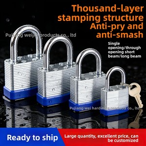 <span class=keywords><strong>Candado</strong></span> de Seguridad Industrial de Larga Duración, Impermeable, con Núcleo de Cobre Galvanizado de 40 mm, Modelo C, para Uso Doméstico, Fabricado en China - Product Image 3