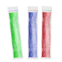Emballage en gros de sucettes glacées en plastique biodégradable thermoscellable, tube de crème glacée, bâtonnet de glace, sachet refermable pour sucettes glacées