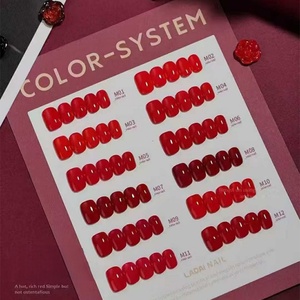 Ladai New Red Uv <b>Gel</b> Polish <b>Set</b> 36-color Wine Red Series High-end Color Factory Wholesale Customization Professional Supplier - Product Image 5