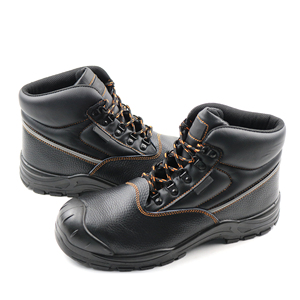 OEM S3 nuovi stivali da lavoro di sicurezza da uomo in pelle con punta in acciaio costruzione per scarpe Safty da uso in fabbrica - Product Image 4