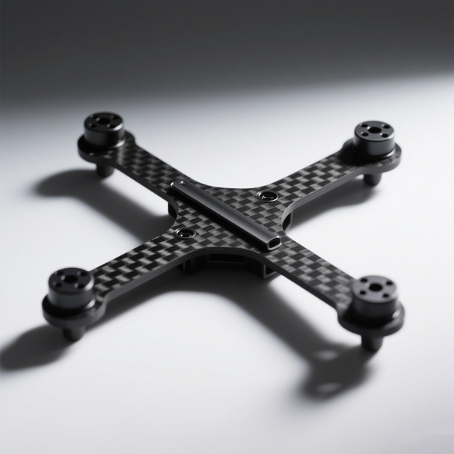 Custom UAV CNC Milling Machining Drone Accessories High Strength Carbon Fiber 3d Print Drone Frame Drones Rack Machining Parts