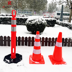 Trafik plastik yansıtıcı t-top PVC Delineator sonrası turuncu trafik uyarı baba - Product Image 6