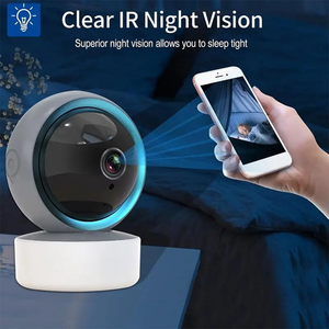 CAP P HD wi-fi ذكي CCTV داخلي لاسلكي صغير PTZ كاميرا أمان ميكروفون كشف الحركة بطاقة SD صفارة إنذار مدمجة للسحابة المنزلية - Product Image 2