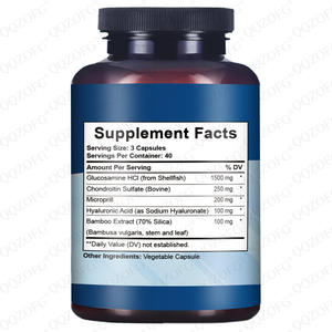 Капсулы для поддержки суставов и костей с глюкозамином, хондроитином, МСМ и гиалуроновой кислотой, 2150 мг на порцию, пищевая добавка, 120 штук - Product Image 2