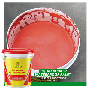 Peintures imperméabilisantes liquides rouges modernes Dessini pour toits et sols de maison, revêtement imperméable en caoutchouc pour usage extérieur - Product Image 2