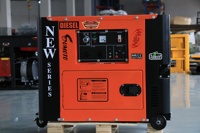 Groupe électrogène diesel portable 5kW 5kVA 10kW insonorisé monophasé avec démarrage automatique et ATS compatible, compatible GPL, essence et gaz naturel