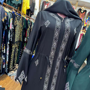 Cardigan, veste, abaya, robe, burqa à fermeture éclair pour femmes grandes tailles, style arabe, OEM ODM, <span class=keywords><strong>vêtements</strong></span> transfrontaliers Europe-Amérique pour <span class=keywords><strong>Amazon</strong></span> - Product Image 2