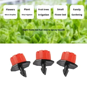 Tête <span class=keywords><strong>d</strong></span>'irrigation goutte à goutte agricole réglable à 8 trous anti-colmatage, équipement <span class=keywords><strong>d</strong></span>'<span class=keywords><strong>arrosage</strong></span> par goutte à goutte pour serre - Product Image 3