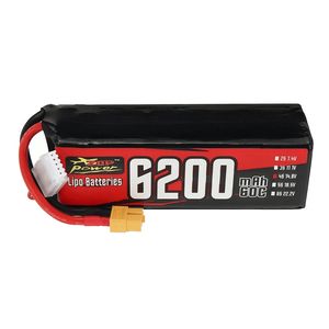 긴 사이클 수명 드론 리포 배터리 4s 6200mah 6500mah 30c 60C RC 자동차 비행기 폴리머 배터리 - Product Image 2