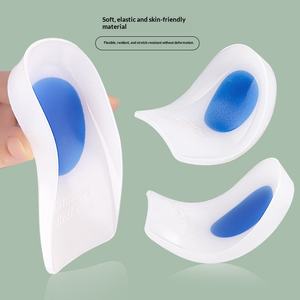 Coussinets de talon pour soulager la douleur au talon, inserts en <span class=keywords><strong>silicone</strong></span> durables pour fasciite plantaire, éperons calcanéens, <span class=keywords><strong>tendinite</strong></span> d'Achille - Product Image 3