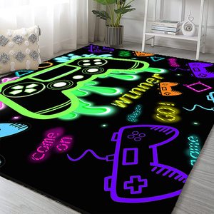 <span class=keywords><strong>Tapis</strong></span> de jeu pour manette de jeu pour Gamer Boy & Teen Cool Carpet for Bedroom Soft & Non Slip Printed Large Floor Mat - Product Image 3