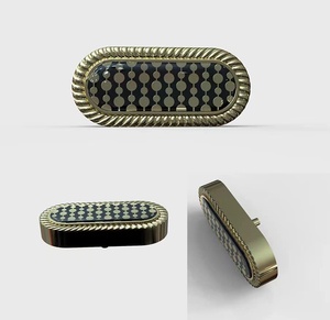 Hợp Kim Snap Nút 15Mm Flatback Hạt Cho Áo Sơ Mi Trang Trí May Mặc Hình Chữ Nhật Kẽm Hợp Kim Mạ Kỹ Thuật Nút Túi Cho - Product Image 6