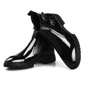 <span class=keywords><strong>Botas</strong></span> de cuero de vestir para <span class=keywords><strong>hombre</strong></span> con cierre de cordones Logotipo personalizado Pliegue sobre tamaño 38-48 Cuero de vaca artificial - Product Image 3