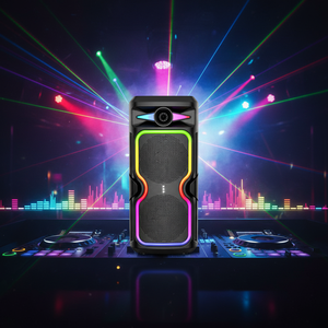 <span class=keywords><strong>ลำโพง</strong></span>ดีเจพกพาสำหรับใช้งานกลางแจ้ง รุ่น V5.3 ไฟ RGB LED  กันน้ำระดับ IPX4 ตัวเครื่องโลหะ ABS แบตเตอรี่ 8000-10000mAh สำหรับใช้ในบ้าน/งานปาร์ตี้ - Product Image 1