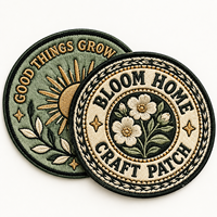 Écussons brodés personnalisés Bloom Home and Good Things Grow Plant pour vêtements Cottagecore, sacs en toile et chapeaux AWELLS