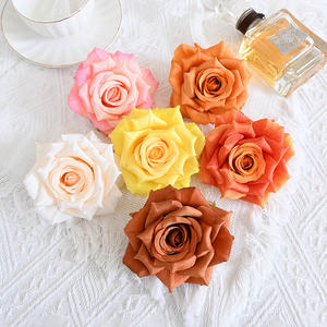 หัวดอกกุหลาบ10ซม. หัวดอกไม้แบบทำมือสำหรับงานแต่งงานที่บ้าน - Product Image 4