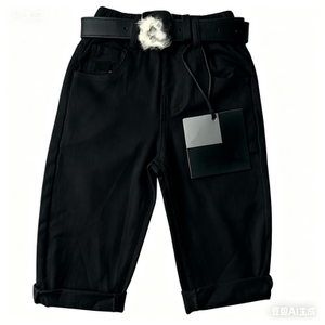 Pantalones Casuales Ligeros de Nailon/Algodón para Niños, Corte al Tobillo, Cintura Elástica Ultra Cómoda, Ajuste Holgado y Transpirable para la Escuela - Product Image 3