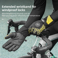 ROCKBROS-Guantes térmicos de invierno con pantalla táctil unisex, guantes cálidos antideslizantes para ciclismo