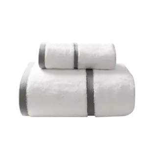 Hotel Collection Egyptian Cotton Towel Made In China Gold Supplier Bath Set Luxury Hotel White Towels Wholesale Towels