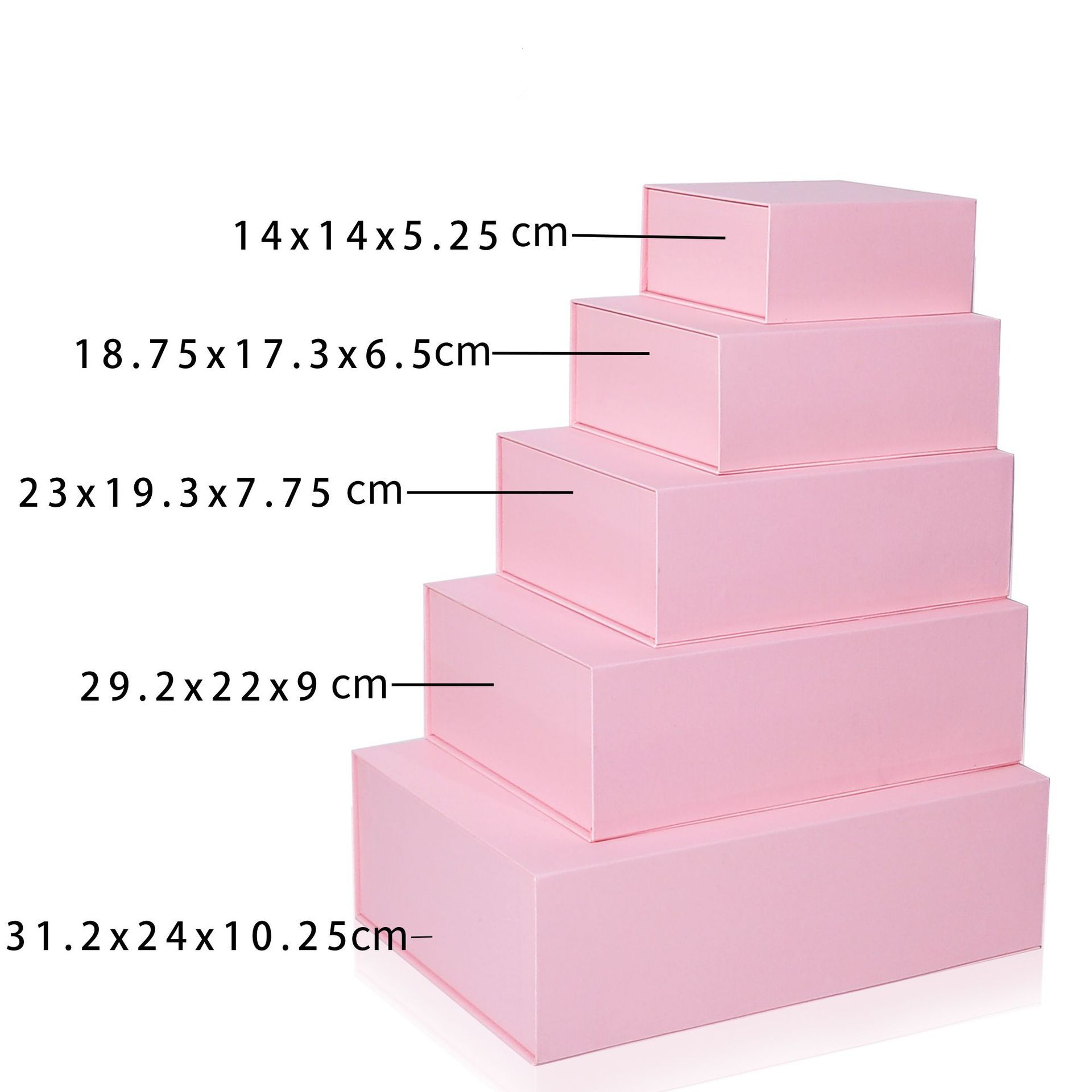 Flip-top pink box
