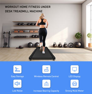 6km/s Hızında Sabit Eğimli Manuel Eğim Ayarlı 100KG Taşıma Kapasiteli 2'si 1 Arada Masa Altı Taşınabilir LED Ekranlı Elektrikli Yürüme Bandı Koşu Bandı - Product Image 5