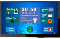 Maison intelligente panneau de 7 pouces Wifi écran tactile multifonction passerelle Zigbee dans le mur panneau de commande intelligent appareils tactiles électriques