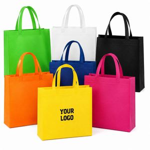 กระเป๋าผ้า Non-Woven สำหรับธุรกิจส่งเสริมการขายแบบขายส่ง กระเป๋าหิ้วของขวัญ กระเป๋าใส่ของชำ กระเป๋าช้อปปิ้งแบบใช้ซ้ำได้ พิมพ์โลโก้ตามสั่ง - Product Image 1