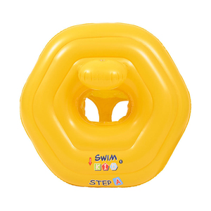 Siège de flotteur de piscine gonflable pour bébé, jouets d'eau jaunes en gros - Product Image 1
