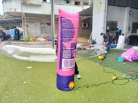 Plaza Shopping Mall Grand modèle de bouteille de protection solaire gonflable Modèle de tube de cosmétiques de baume solaire promotionnel à vendre