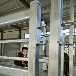 3m 3,6 m 2,1 m 1,8 m verzinkte Hochleistungs-Ovalrohr-Pferdeviehhof-Zaun platten - Product Image 6