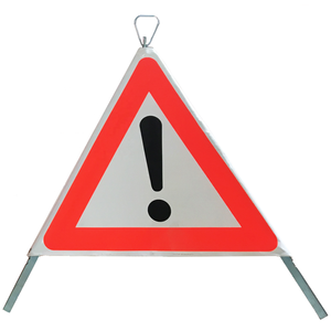 Norme européenne Portable enroulable pliable rappel réfléchissant avertissement de danger de la circulation routière marquage de sécurité tente trépied arrêt <span class=keywords><strong>signalisation</strong></span> - Product Image 1