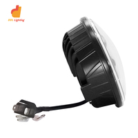 Phares Avant LED de Moto 5,75 Pouces Cross Border pour Wrangler, avec Yeux d'Ange, Ouverture Bleue, Feux de Croisement et de Route