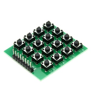 Eparthub แผงแป้นเมทริกซ์4x4, แผงวงจรปุ่มกด16ปุ่มโมดูลสวิตช์แบบจุ่มสำหรับการควบคุมหุ่นยนต์ ESP32 STM32 <span class=keywords><strong>Arduino</strong></span> - Product Image 2