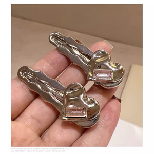 אופנה קריסטל פשוט אביזרים לשיער טמפרמנט פוני קליפ מצח שבור צד השיער צד קליפ אהבה קריסטל סיכת בנות - Product Image 4