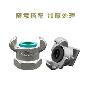 Raccord de tuyauterie de style américain en acier au carbone, acier inoxydable 316, type griffe, forme corne marine, Chicago, galvanisé, NPT - Product Image 2