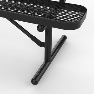 <span class=keywords><strong>Banc</strong></span> d'extérieur pliable en bois imperméable avec structure métallique robuste, 4 places, résistant à la rouille, mobilier <span class=keywords><strong>de</strong></span> patio - Product Image 5