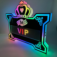 Letrero LED Acrílico Programable Moderno con Pantalla para Mensajes, Exhibidor de Botellas, Glorificador y Estantes de Exhibición