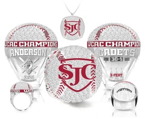 Bague de championnat pour athlètes Sidan modèle 669, vente directe d'usine, logo personnalisé, alliage plaqué or rose, forme cœur - Product Image 1