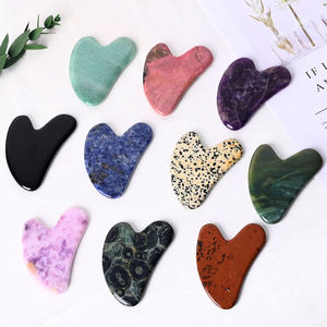 Fabrika-fiyat yüksek kalite Reiki taş Gua Sha kurulu yeşim kristal yüz kazıma masaj aleti el sanatları - Product Image 1