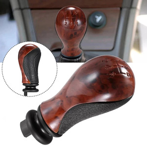 Citroen Car Gear <b>Knob</b> Wood Grain Leather 5 Speed <b>Shift</b> Lever Ergonomic Design For Manual Transmission Vehicles - Product Image 1