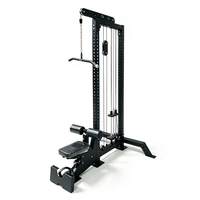 Máquina de cable multifuncional comercial 2 en 1 para dominadas y remo bajo para entrenamiento de fuerza