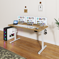 Bureau debout électrique ergonomique à moteur unique, réglable en hauteur, pour la maison, le bureau et la salle d'étude